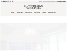 Tablet Screenshot of mdkdesigns.com